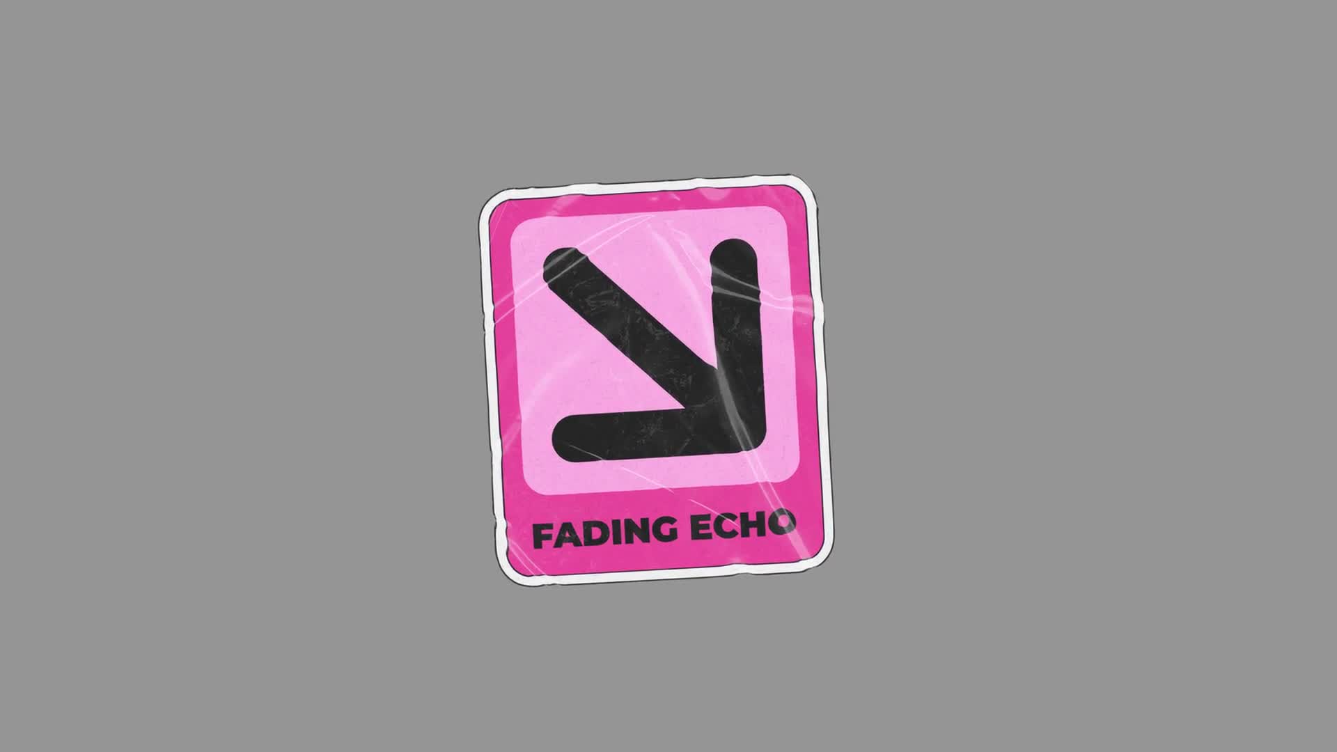 Pink Arrow Sticker Peeling Away On Transparent Background On Alpha