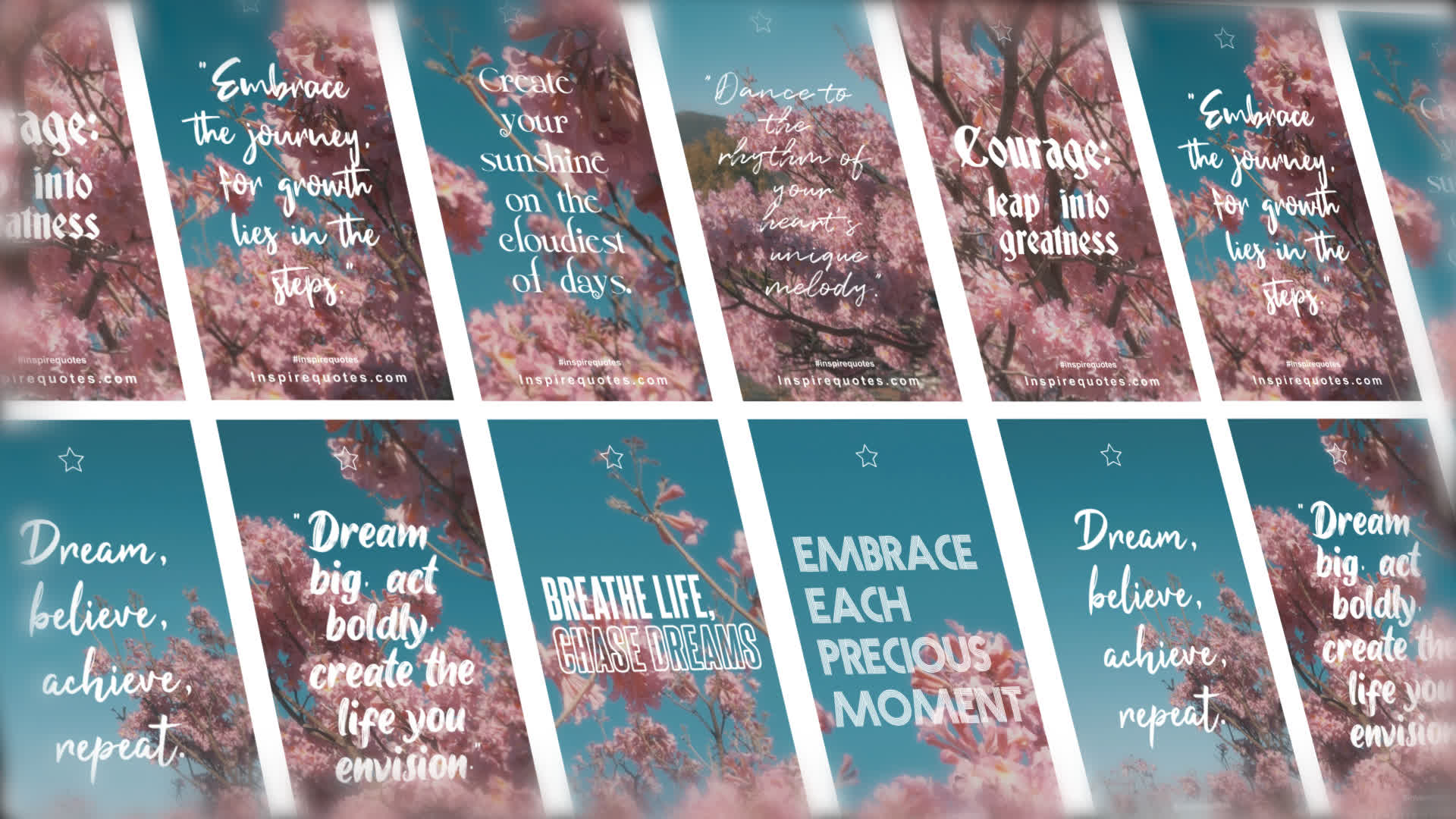 Pink Florals Quotes Stories