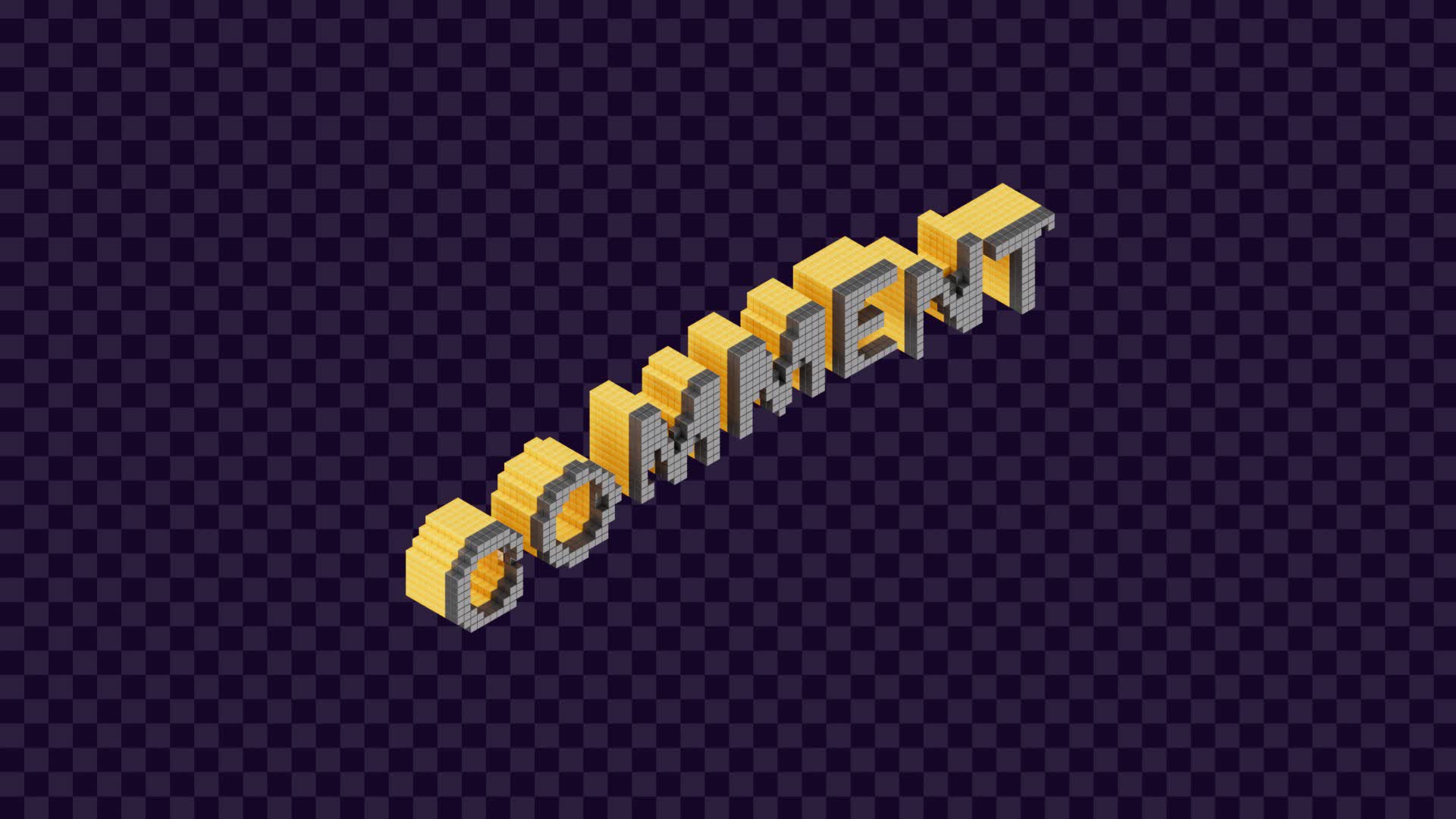 Pixel Comment Button Gold On Alpha