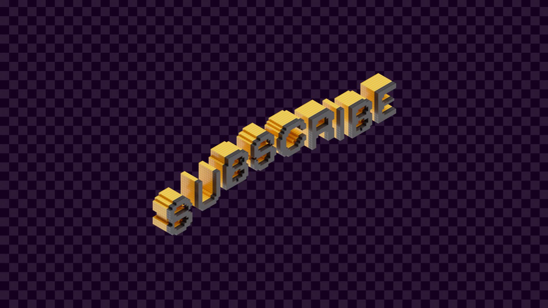 Pixel Subscribe Button Gold