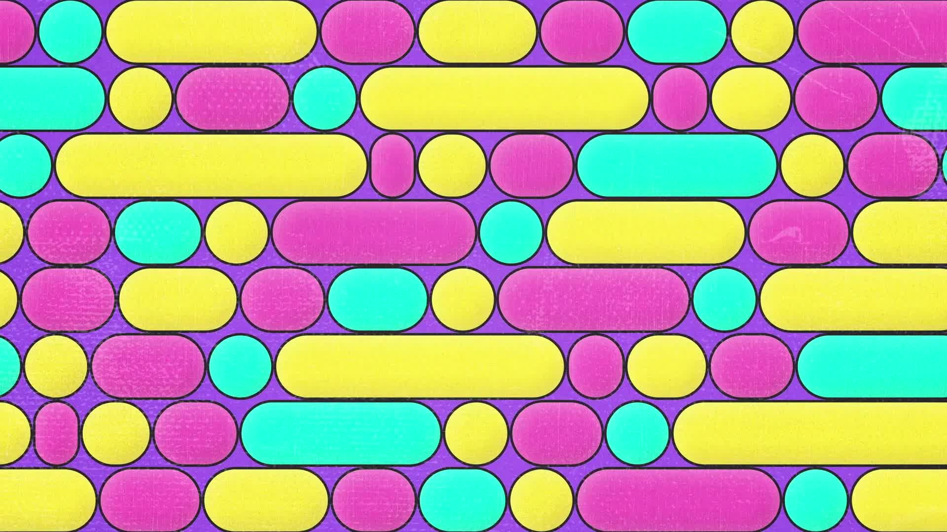 Playful Geometric Cartoon Background