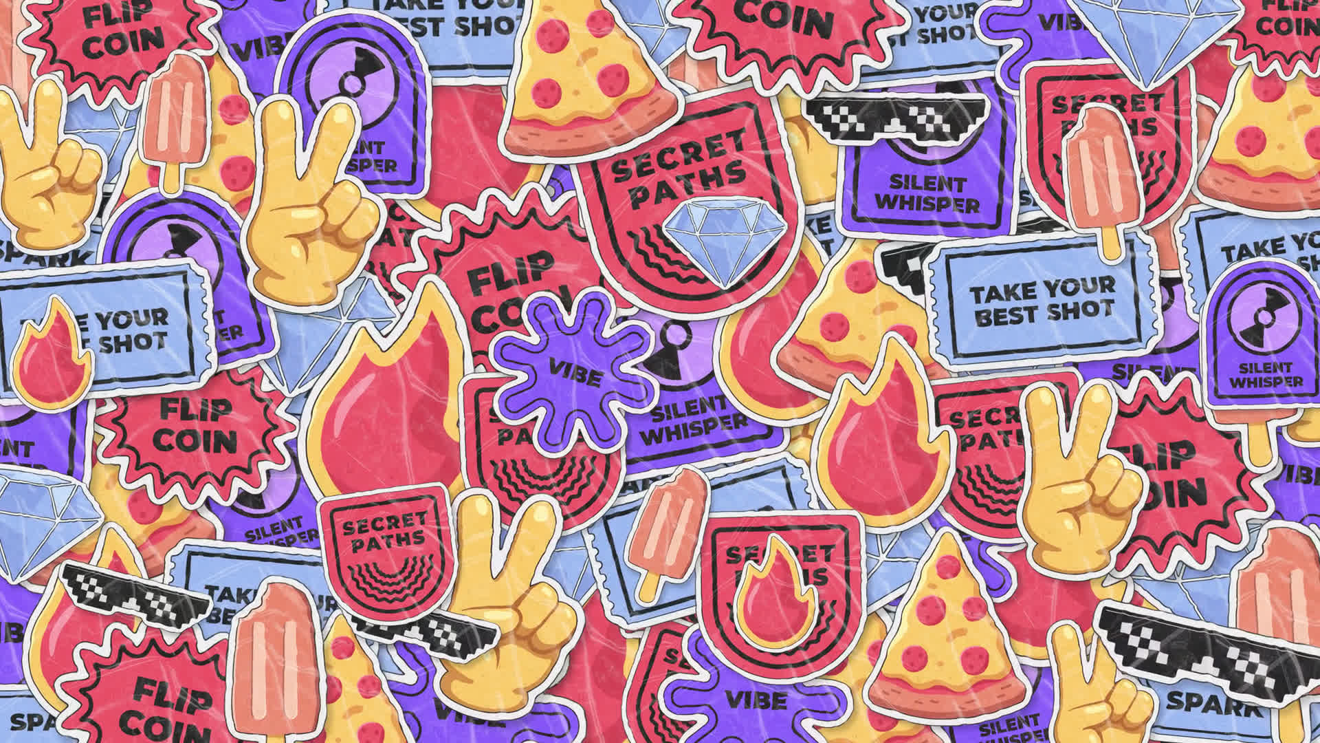 Playful Sticker Entrance