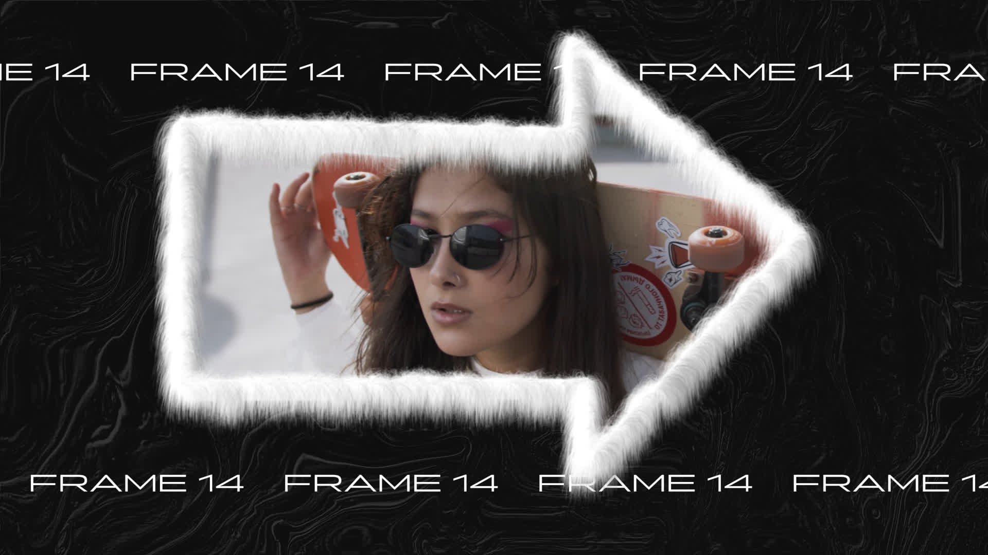 Plush Frame - Arrow