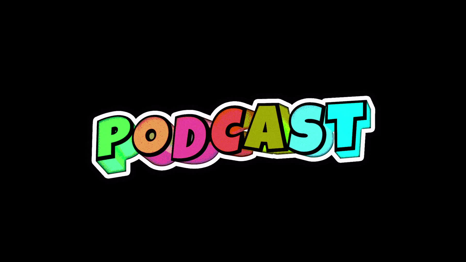 Podcast Colorful Title on Alpha
