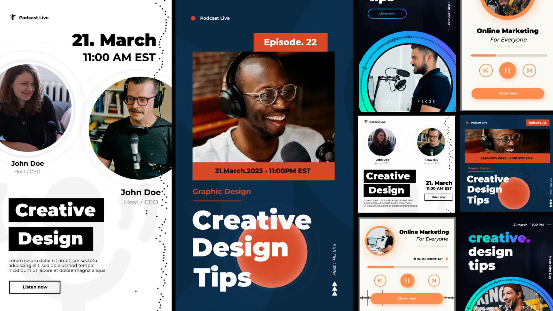 Podcast Stories and Posts