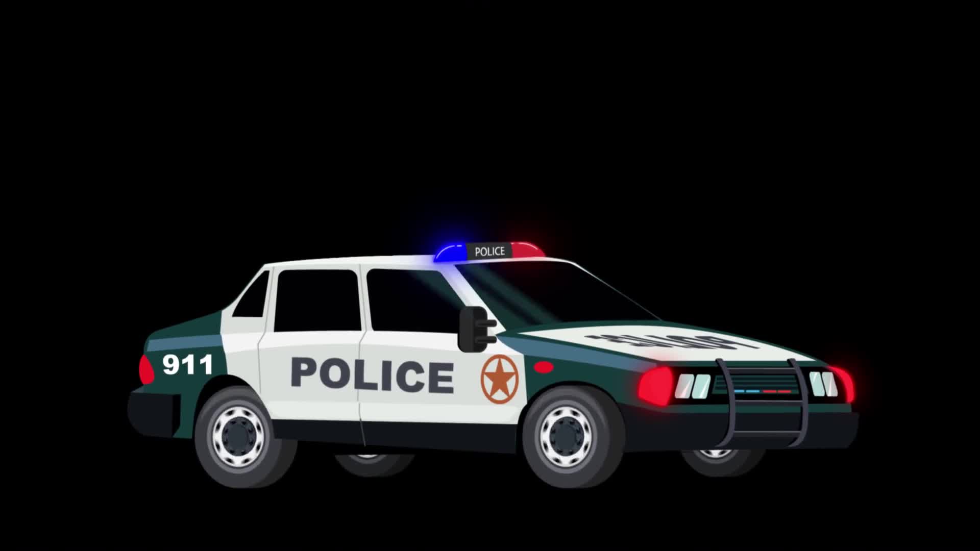 Police Car Driving on Mission On Alpha