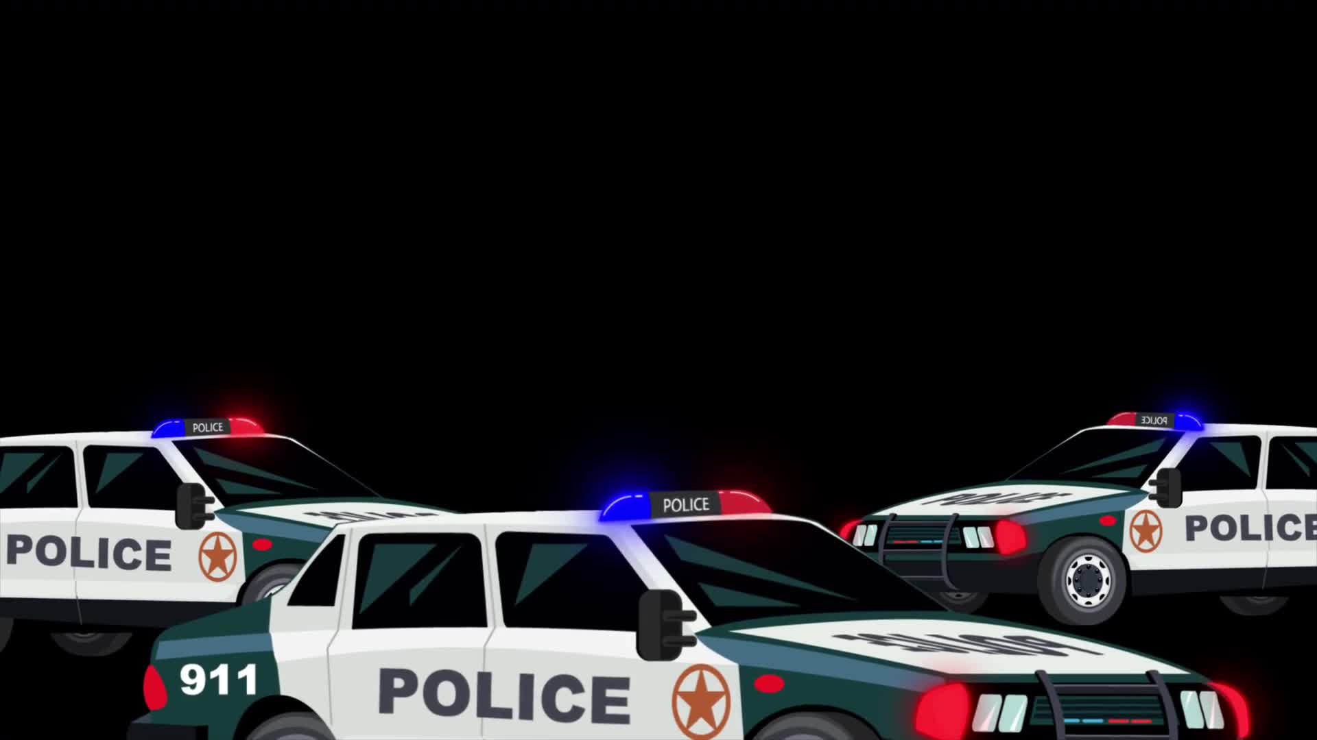 Police Cars Arriving and Blocking Area On Alpha