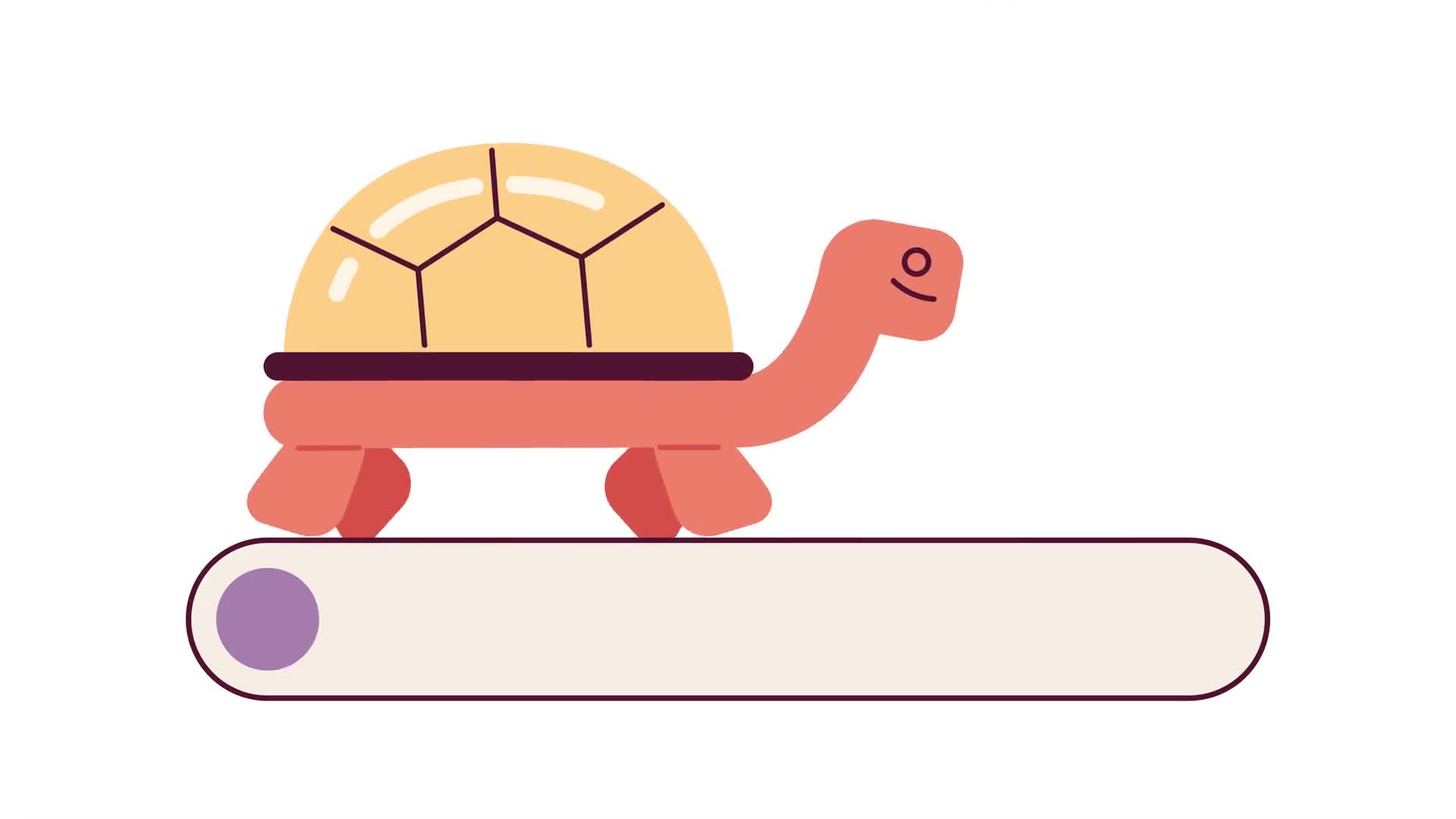 Pond Turtle Walking Loading Bar