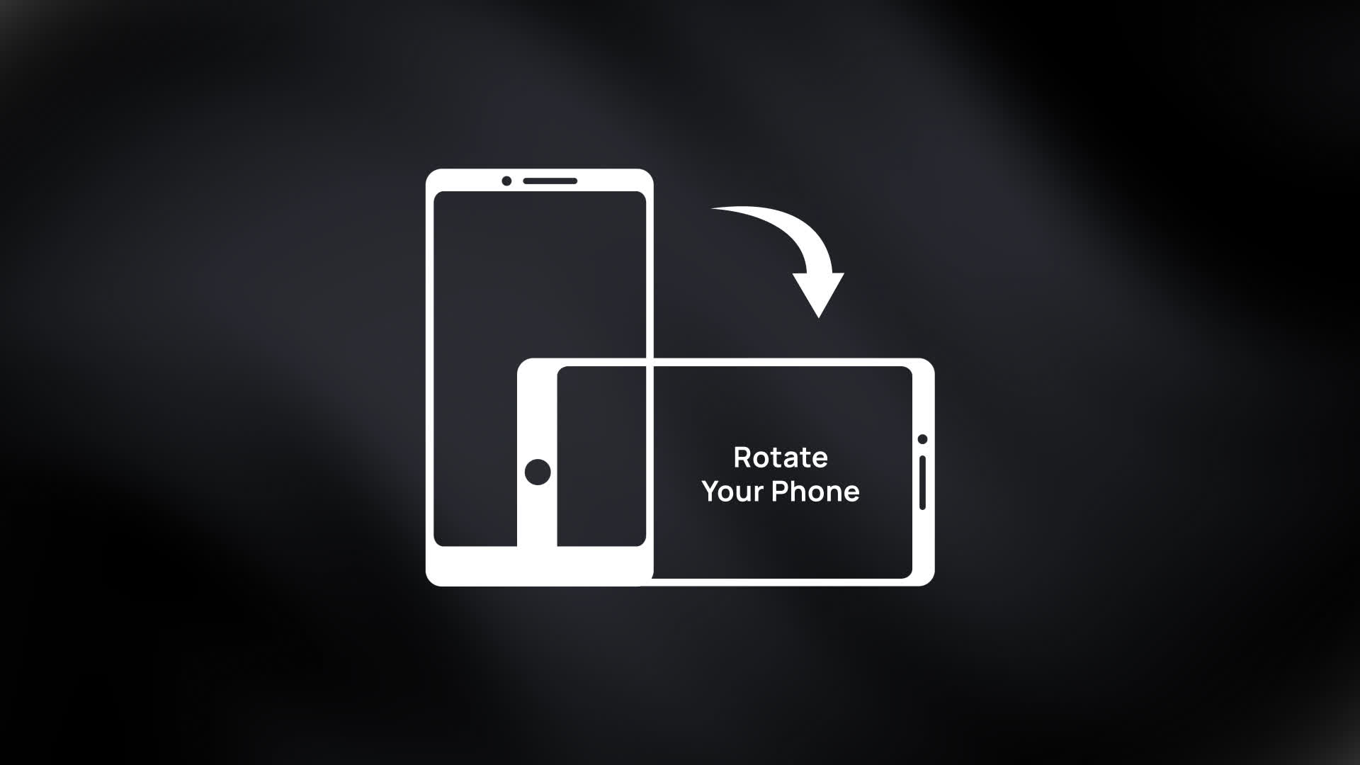 Portrait To Landscape Rotate Phone Animation