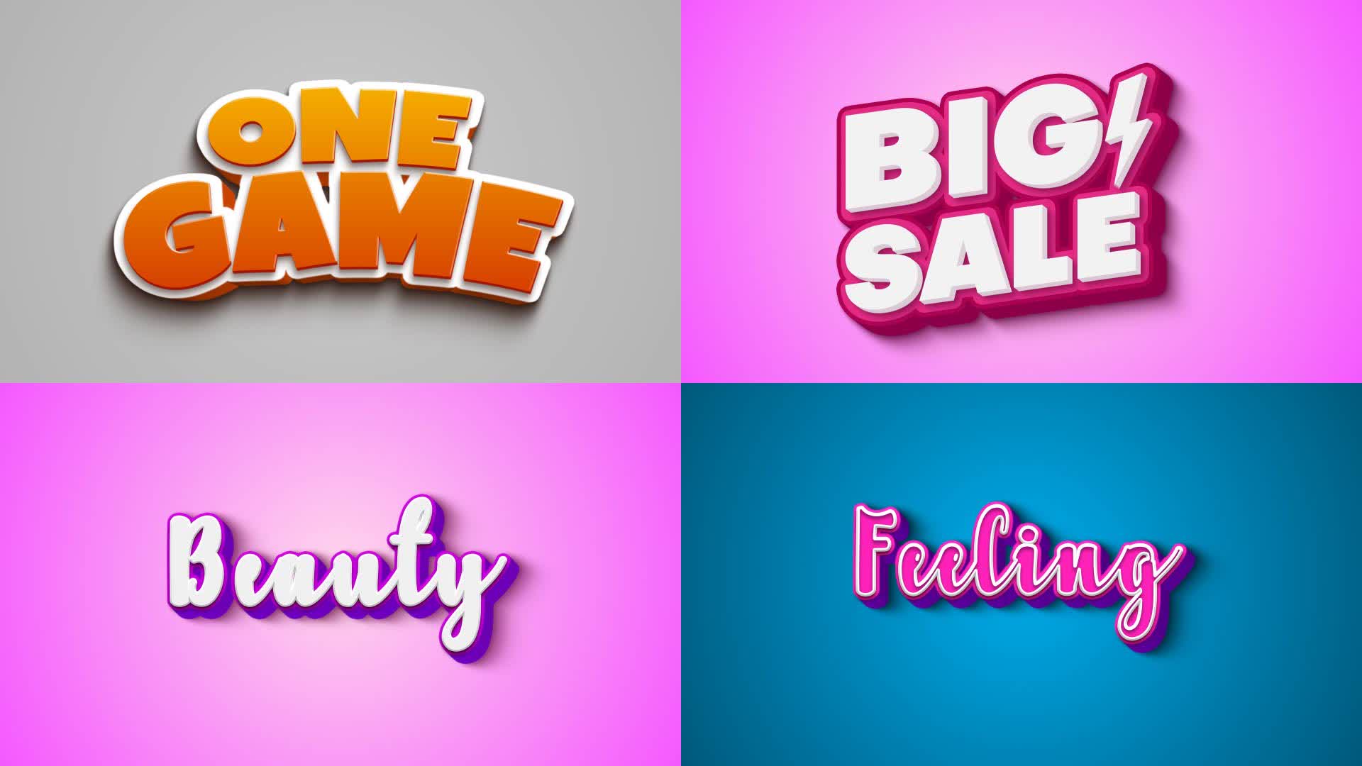 Premium Pop Text Style Pack