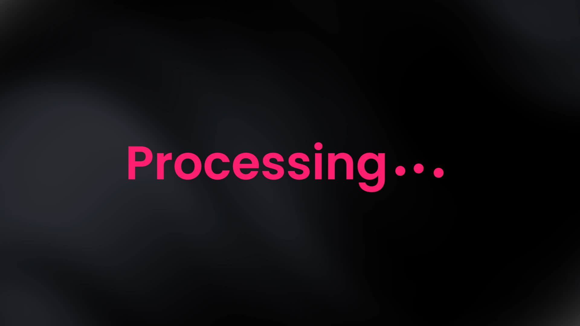 Processing Text Loading Animation