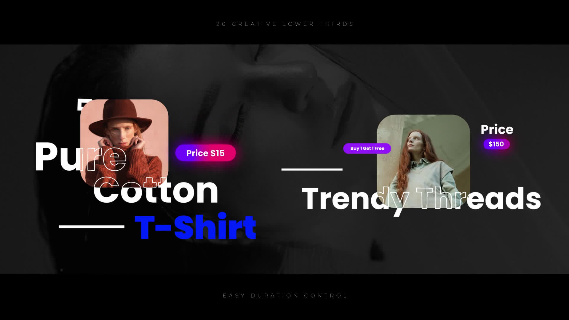 Product Price Lower Thirds