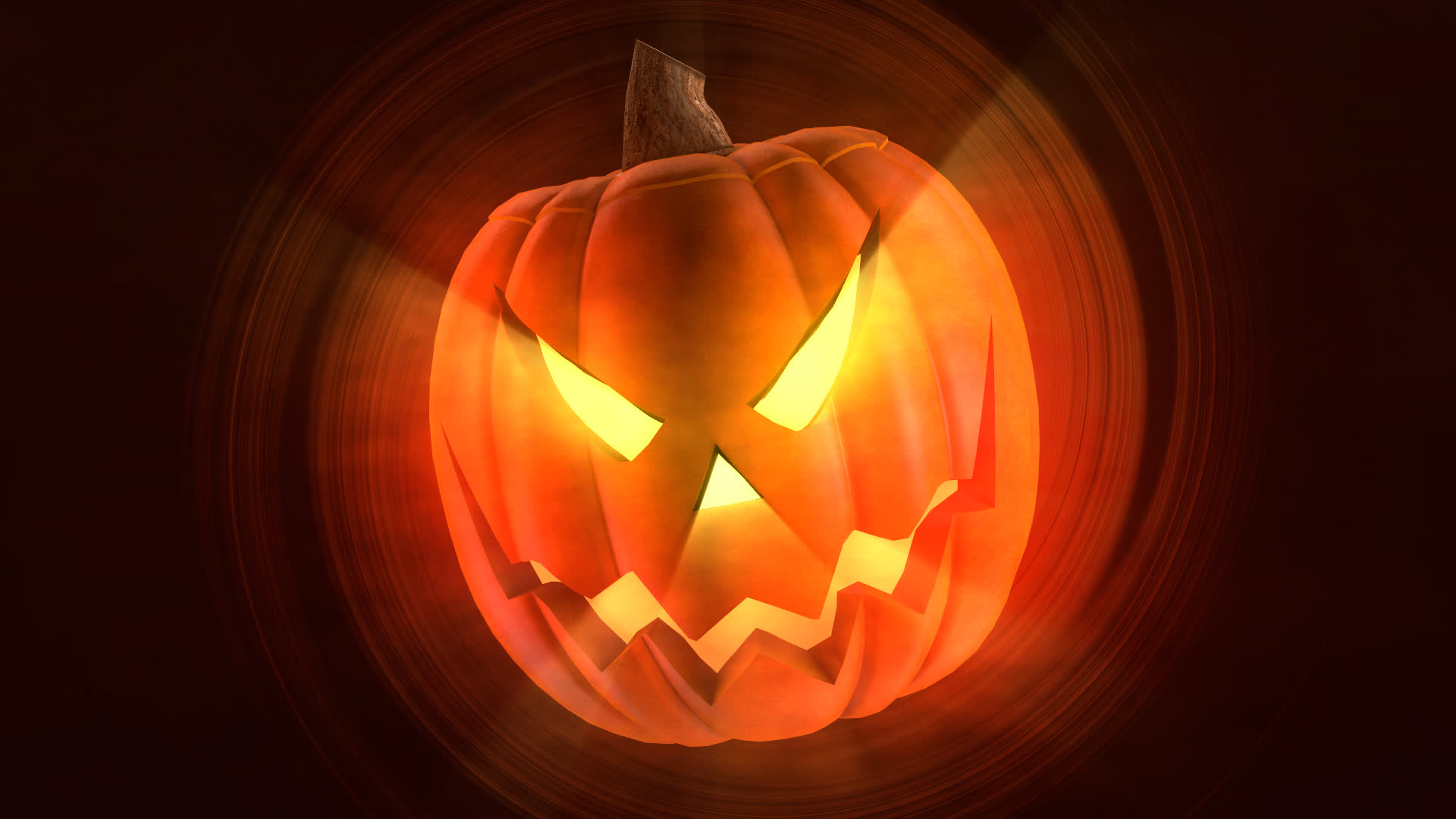 Pumpkin Halloween Transition Glowing