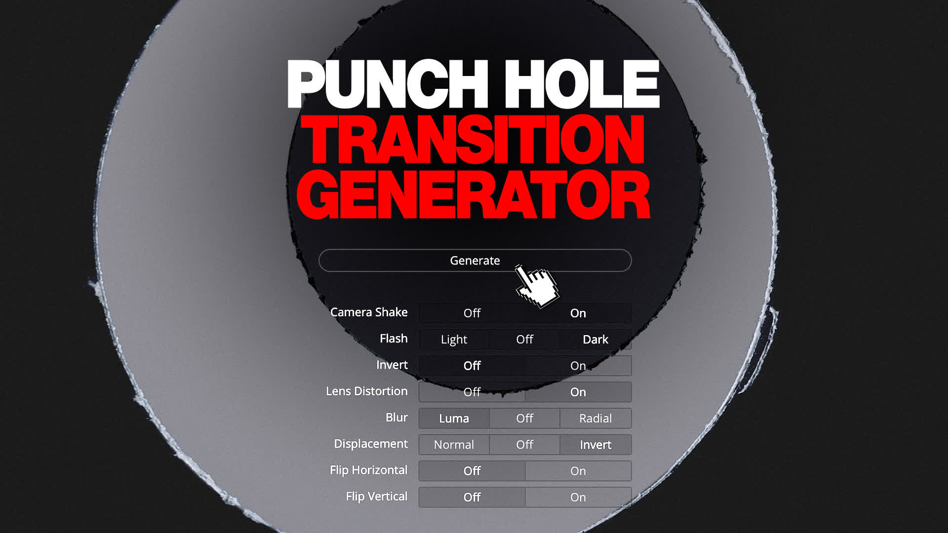 Punch Hole Transition Generator