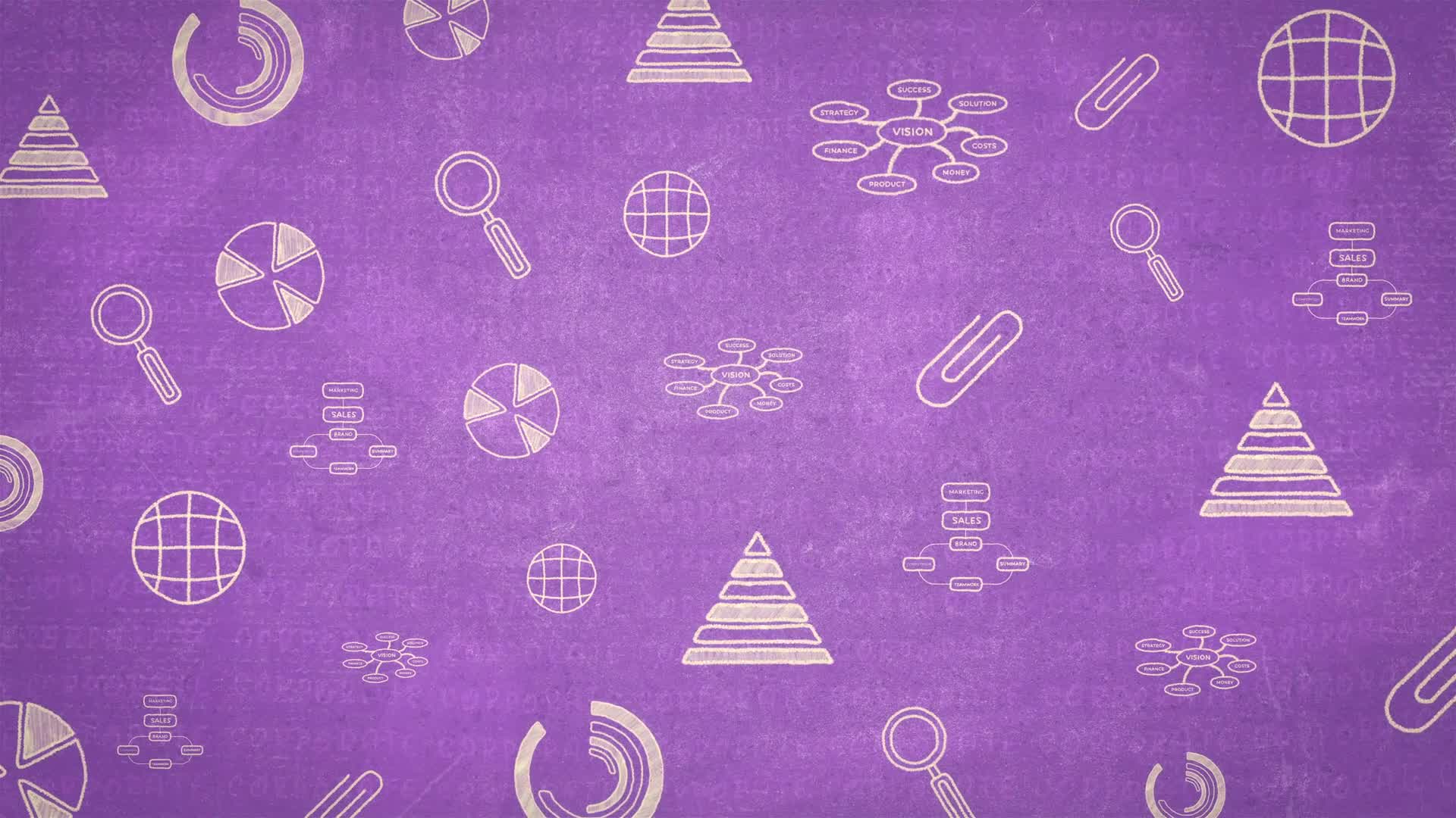 Purple Business Icons Loop