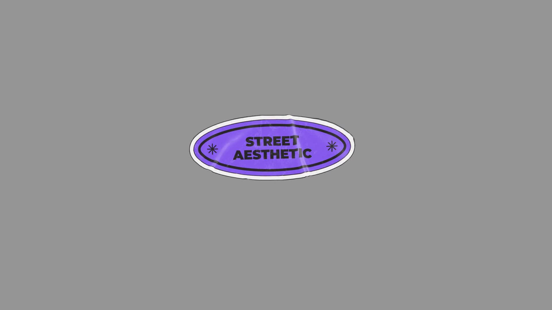 Purple Street Aesthetic Sticker Rotating On Transparent Background On Alpha