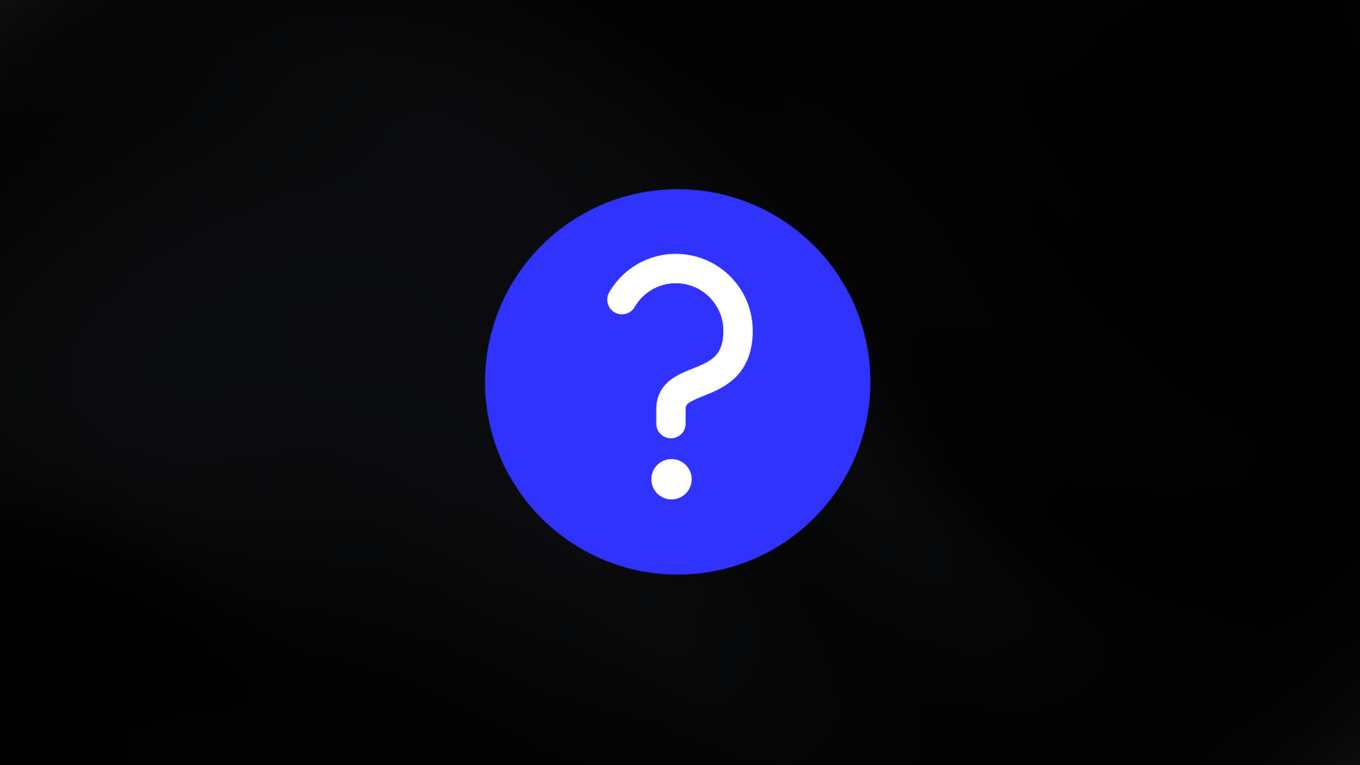 Question Mark With Circular Shape Animation