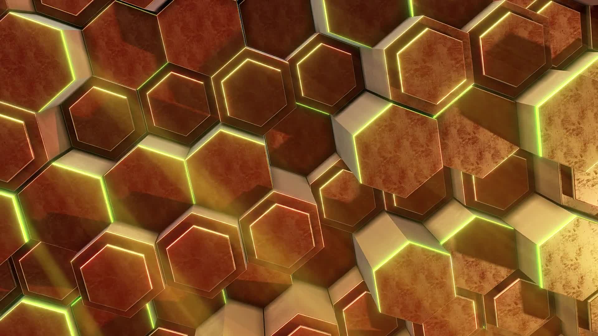 Radiant Gold Loop Background