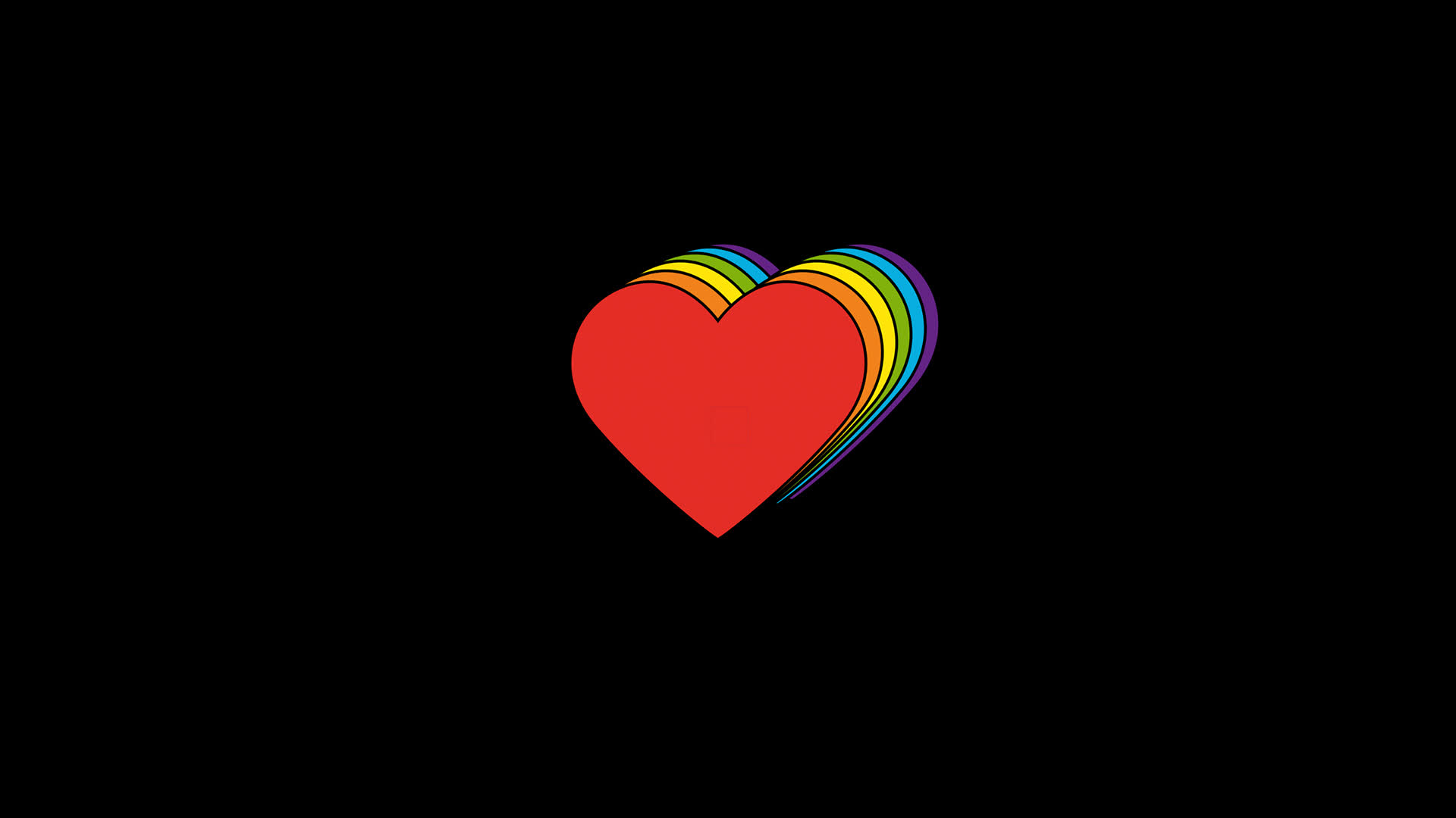 Pride Rainbow Heart Floating