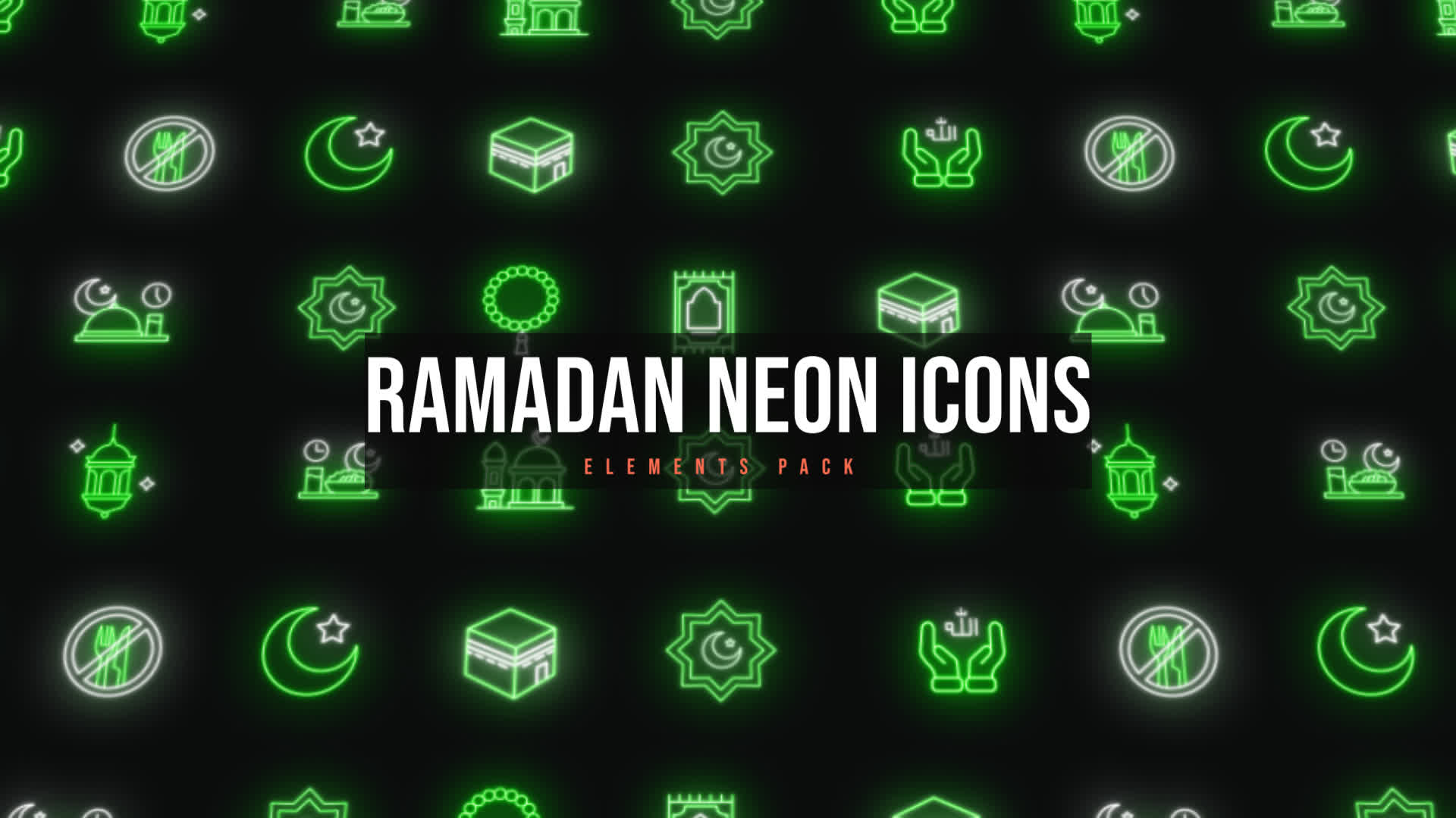 Ramadan Neon Icons