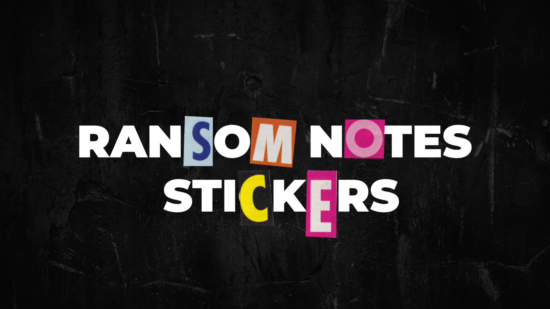 Ransom Notes Stickers