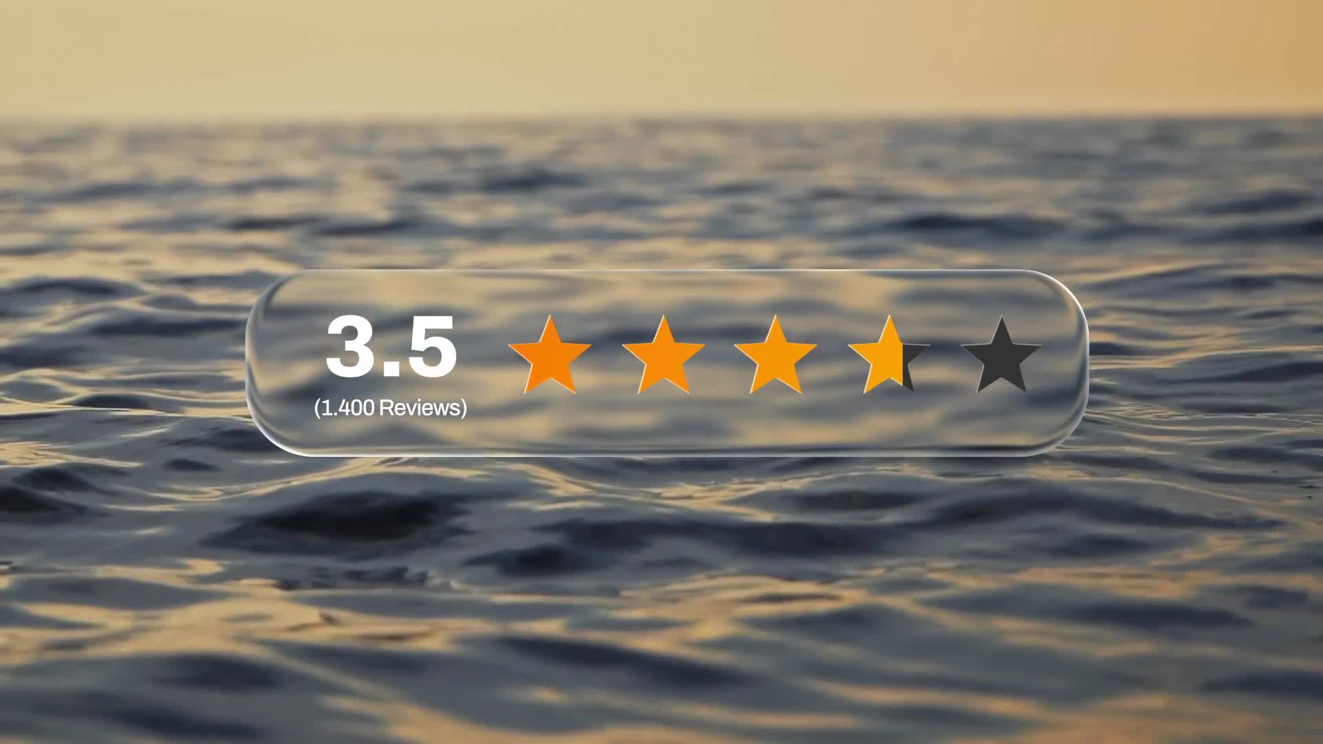 Rating Stars Element Liquid Glass