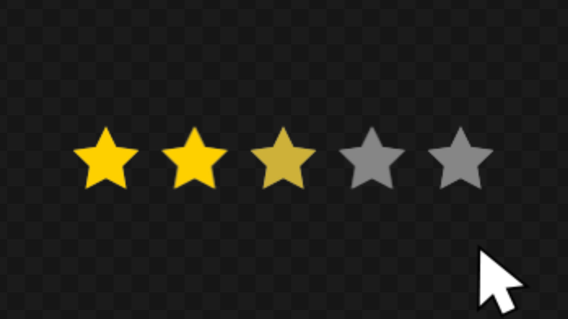 Rating Stars With Cursor
