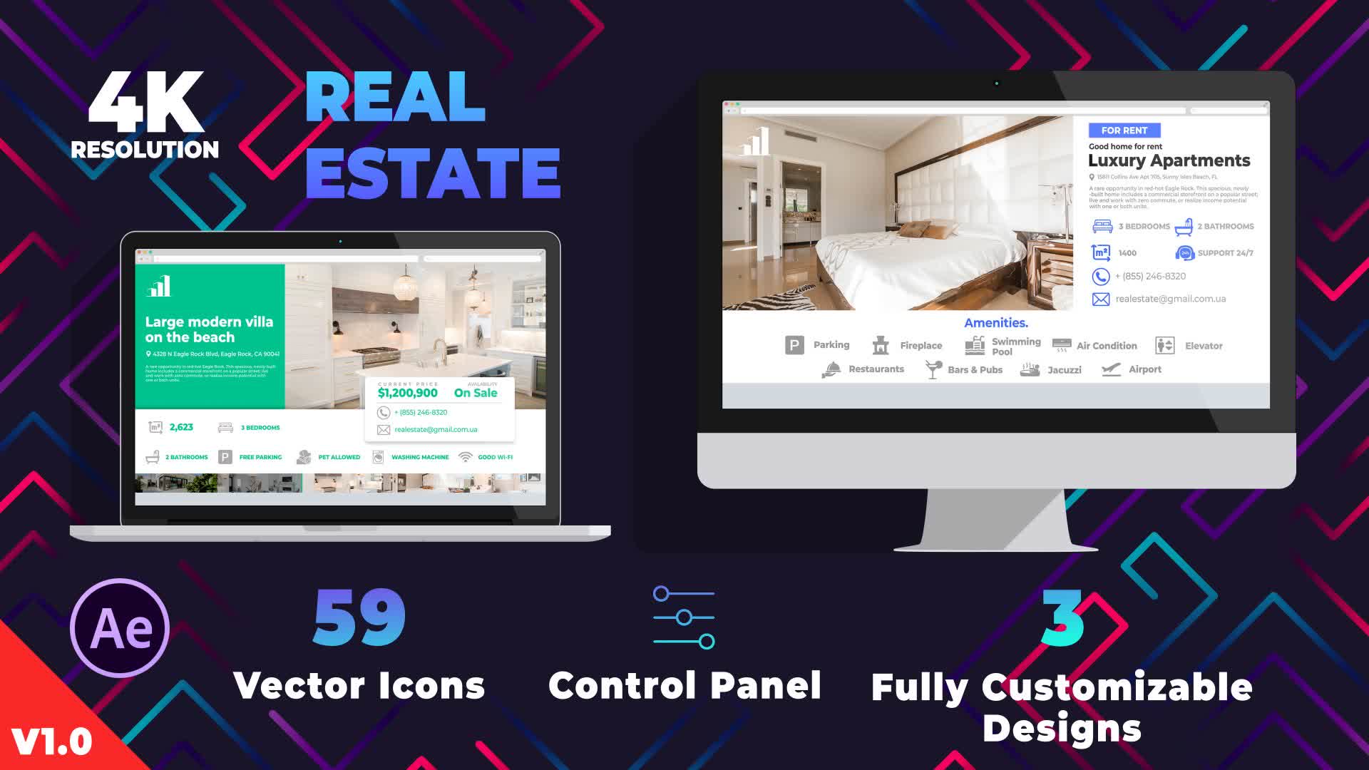 Real Estate Promo Screens