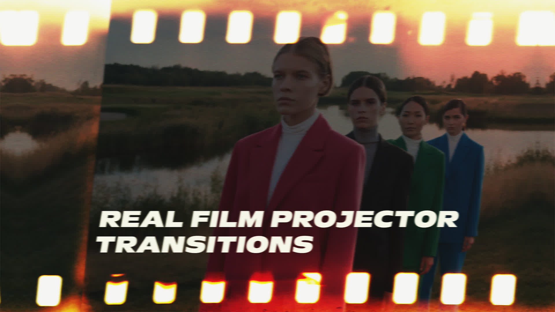 Real Film Projector Transitions