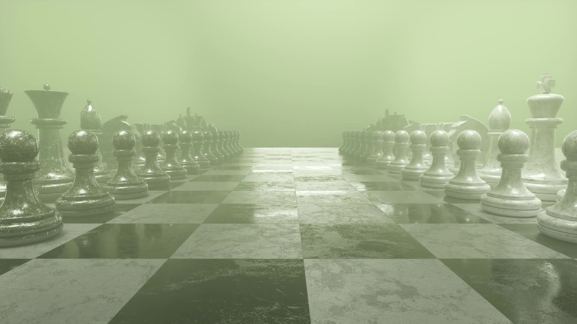 Realistic Chessboard With Figures