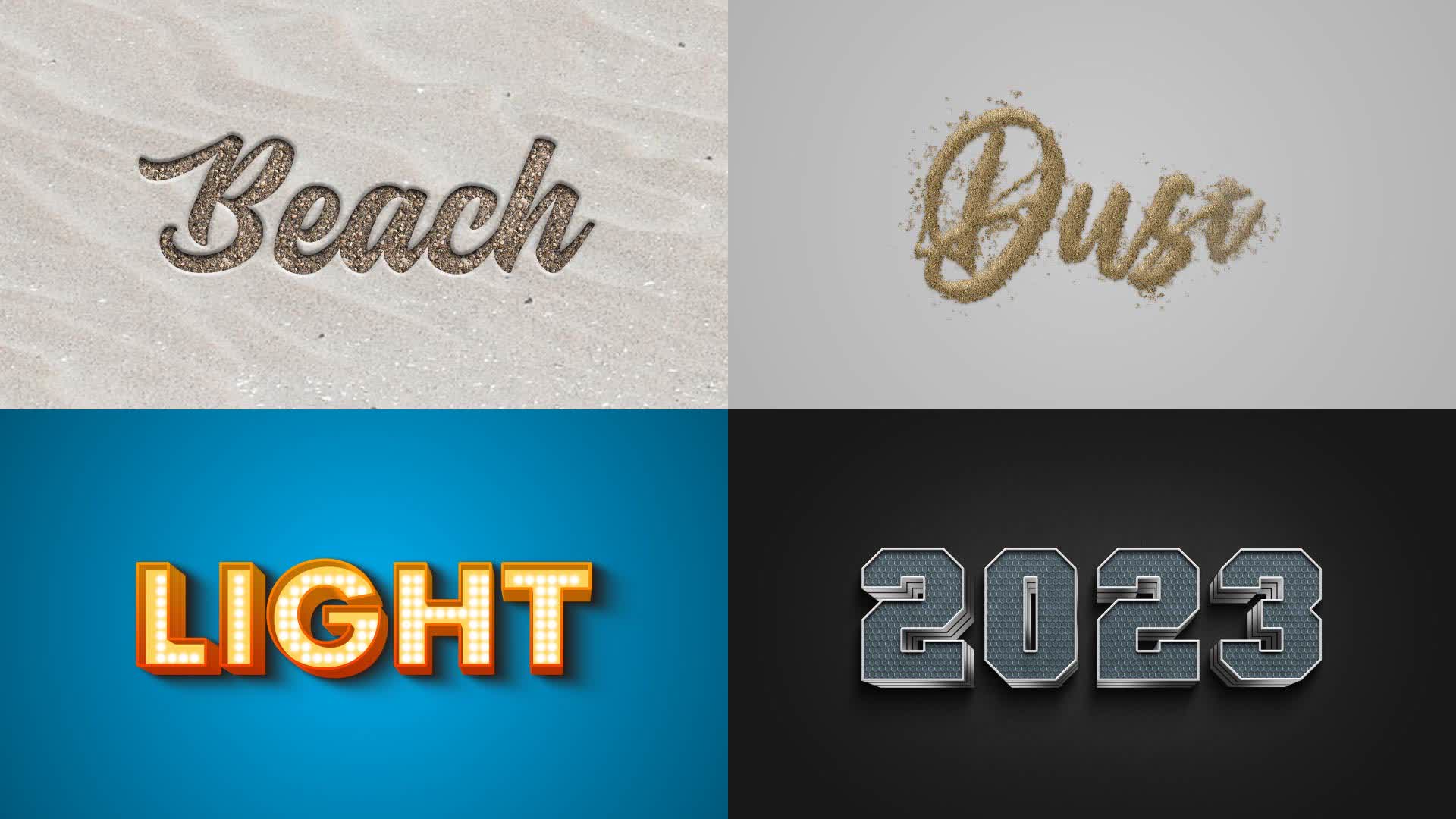 Realistic Effect Text Collection