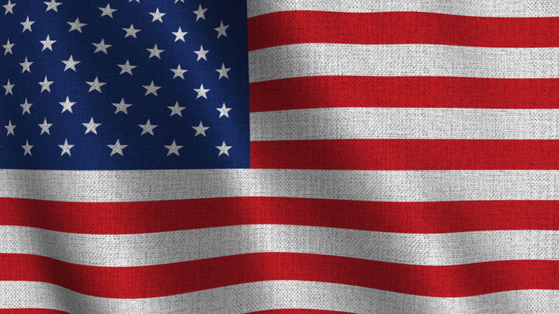 Realistic Usa America Flag Fabric Background