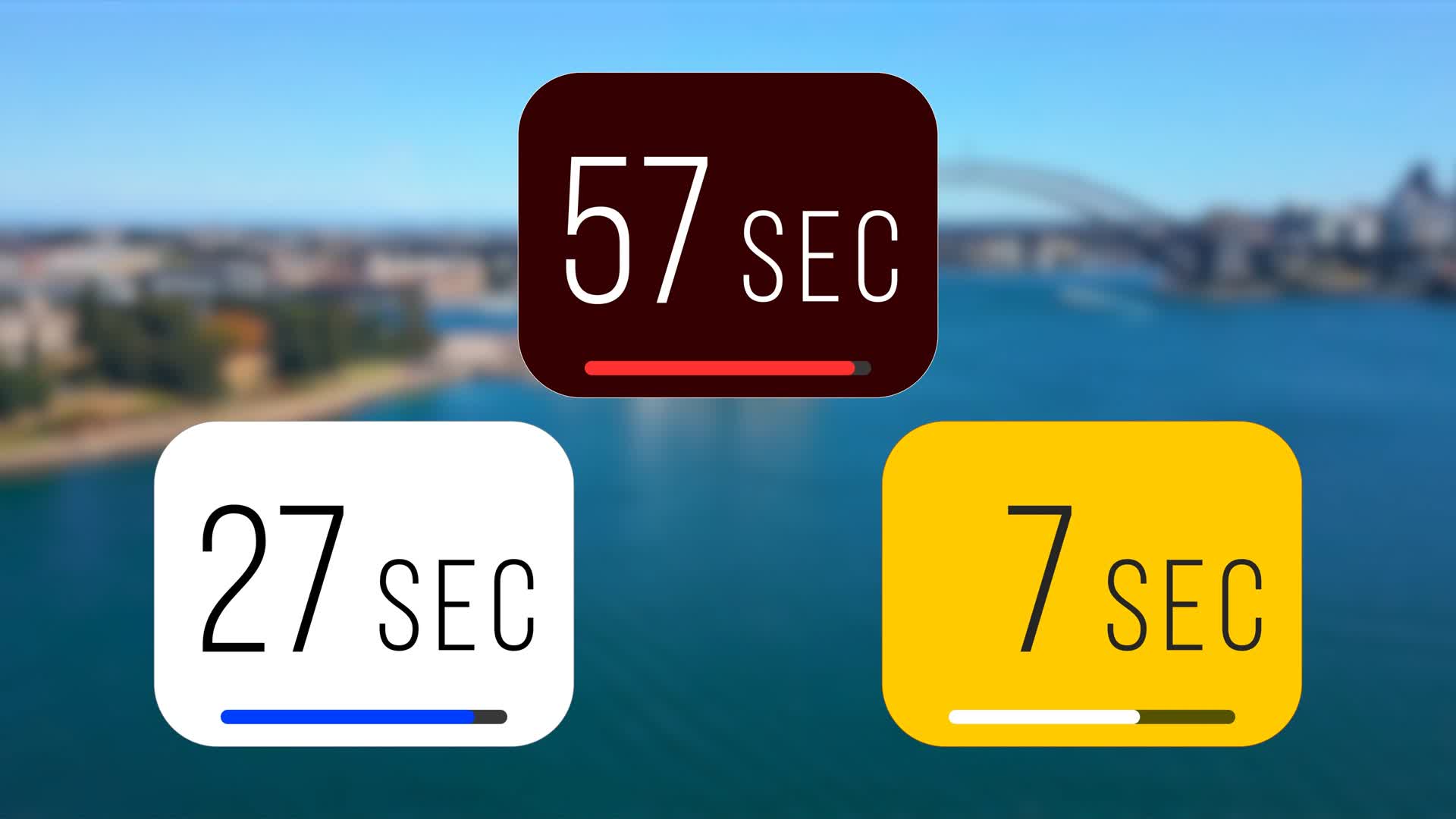 Rectangular Timer Bar Countdowns