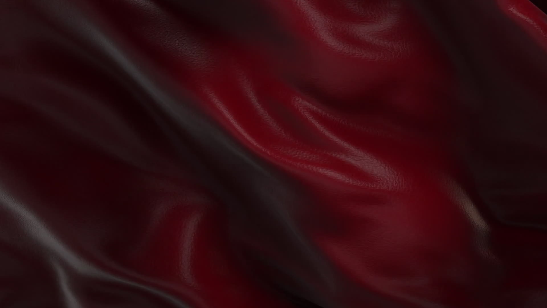 Red Leather Fabric Background