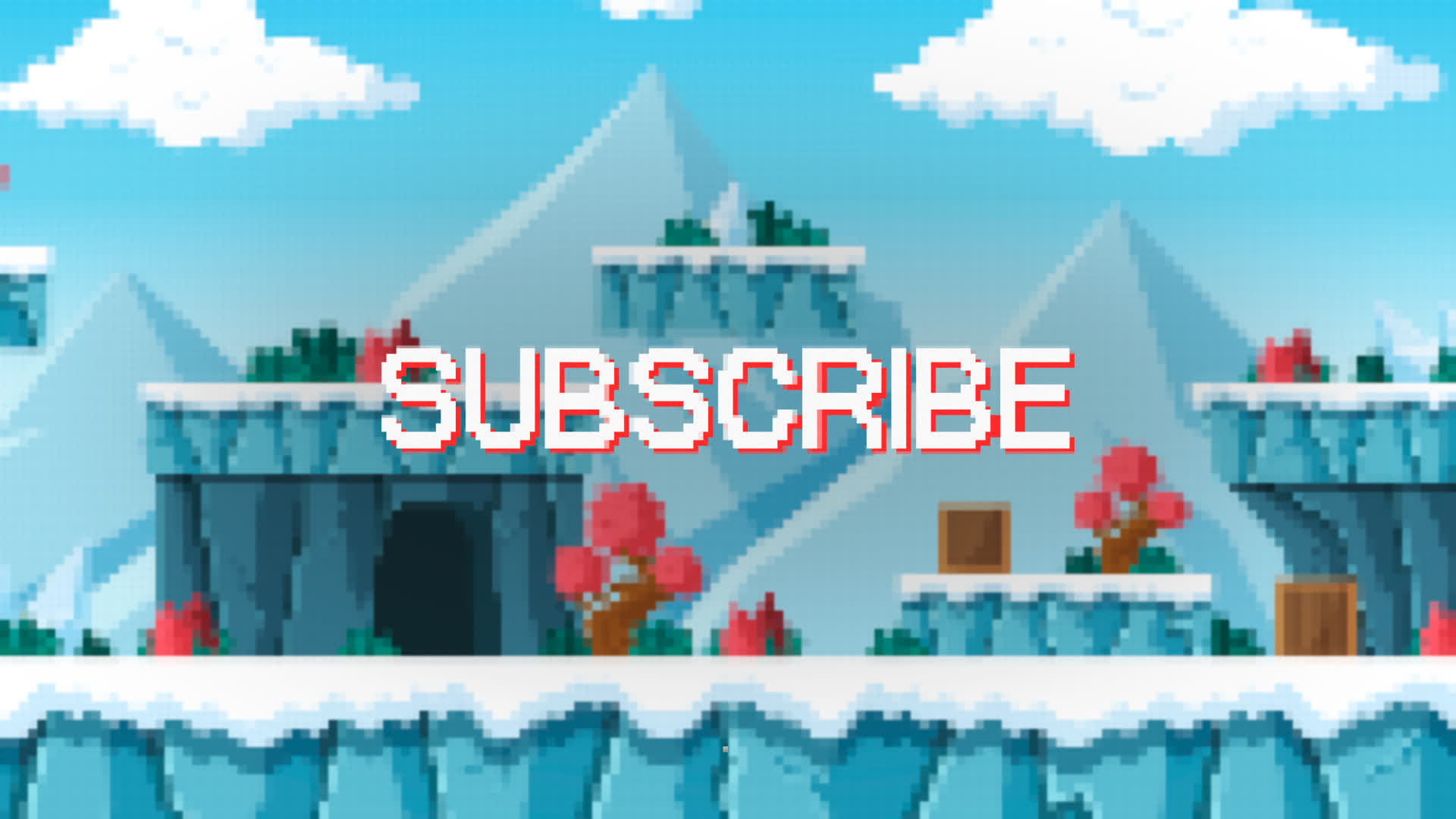 Red Pixel Subscribe Button