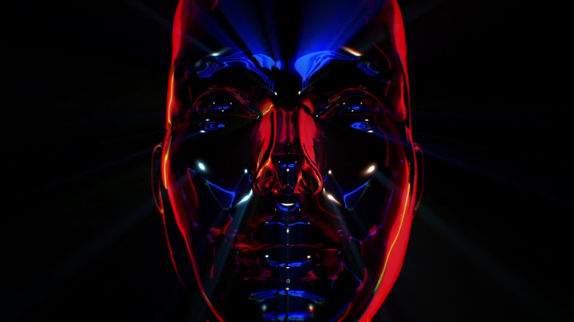 Red Strobe Lights Head Loop