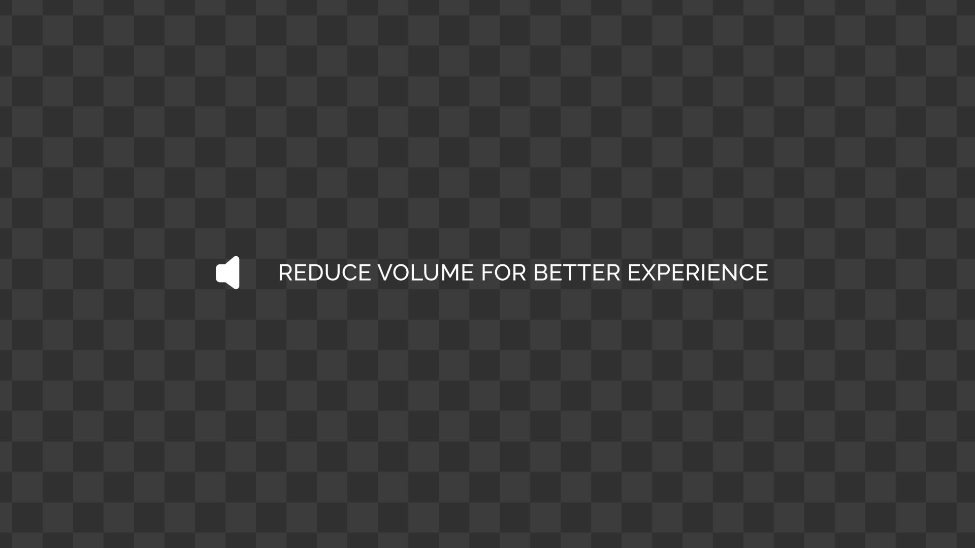 Reduce Volume Audio Instruction Text With Icon