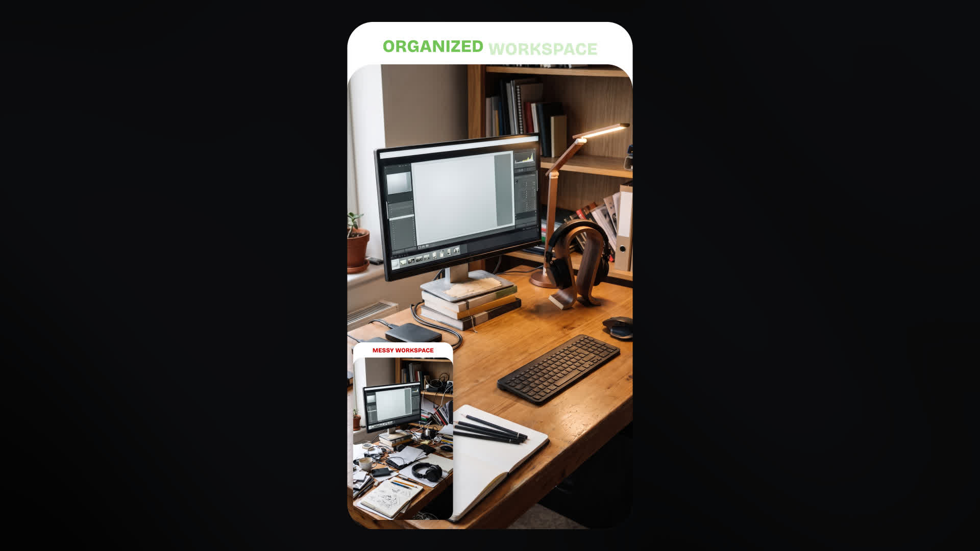 Resize Dual Shape Before After Animation