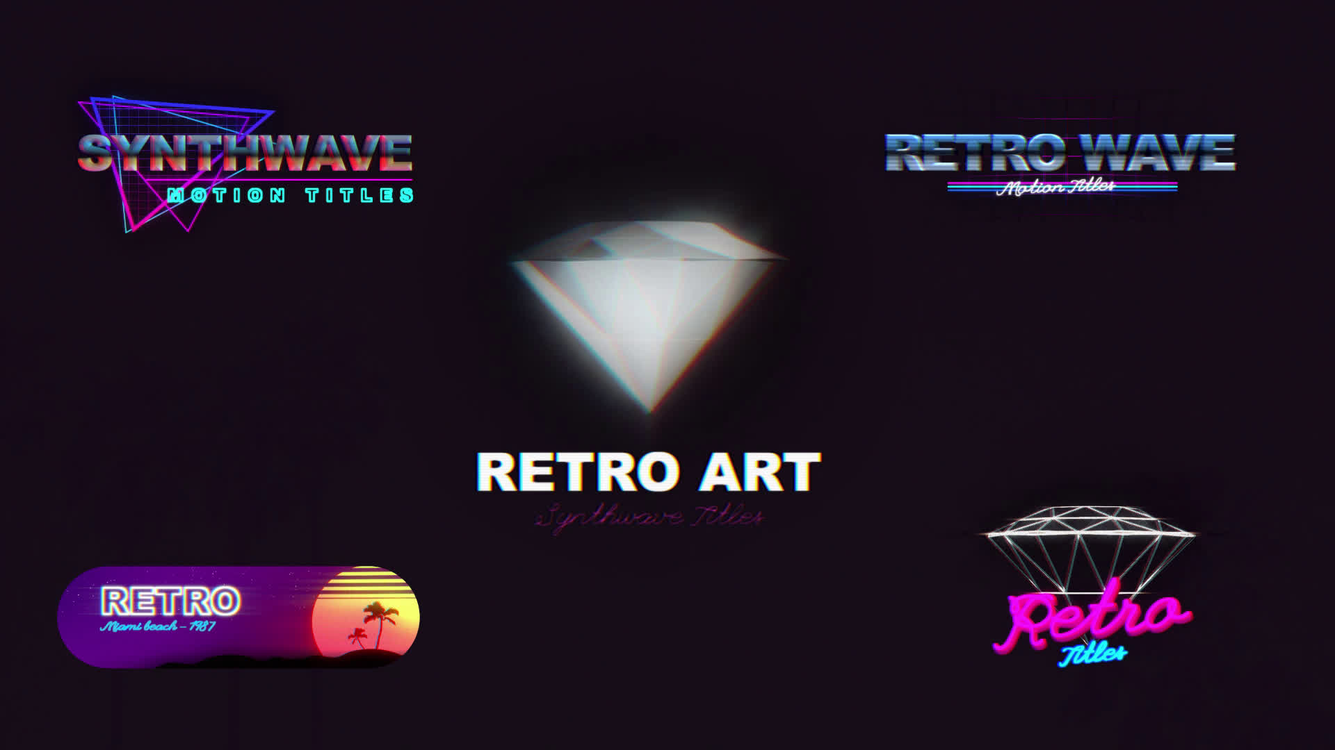 Retro 80s Titles