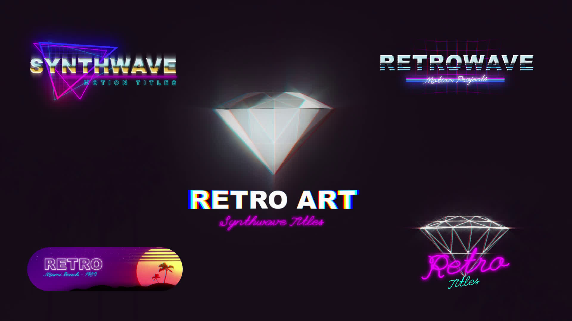 Retro 80s Titles