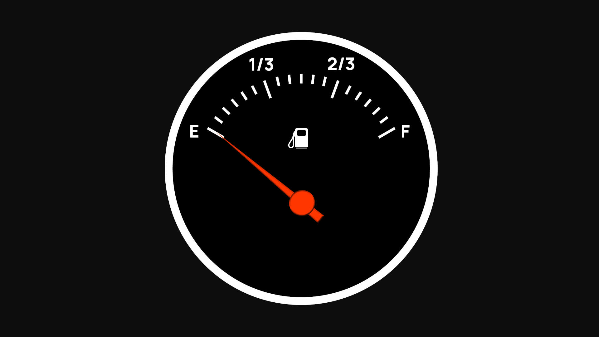 Retro Fuel Level Meter Gauge