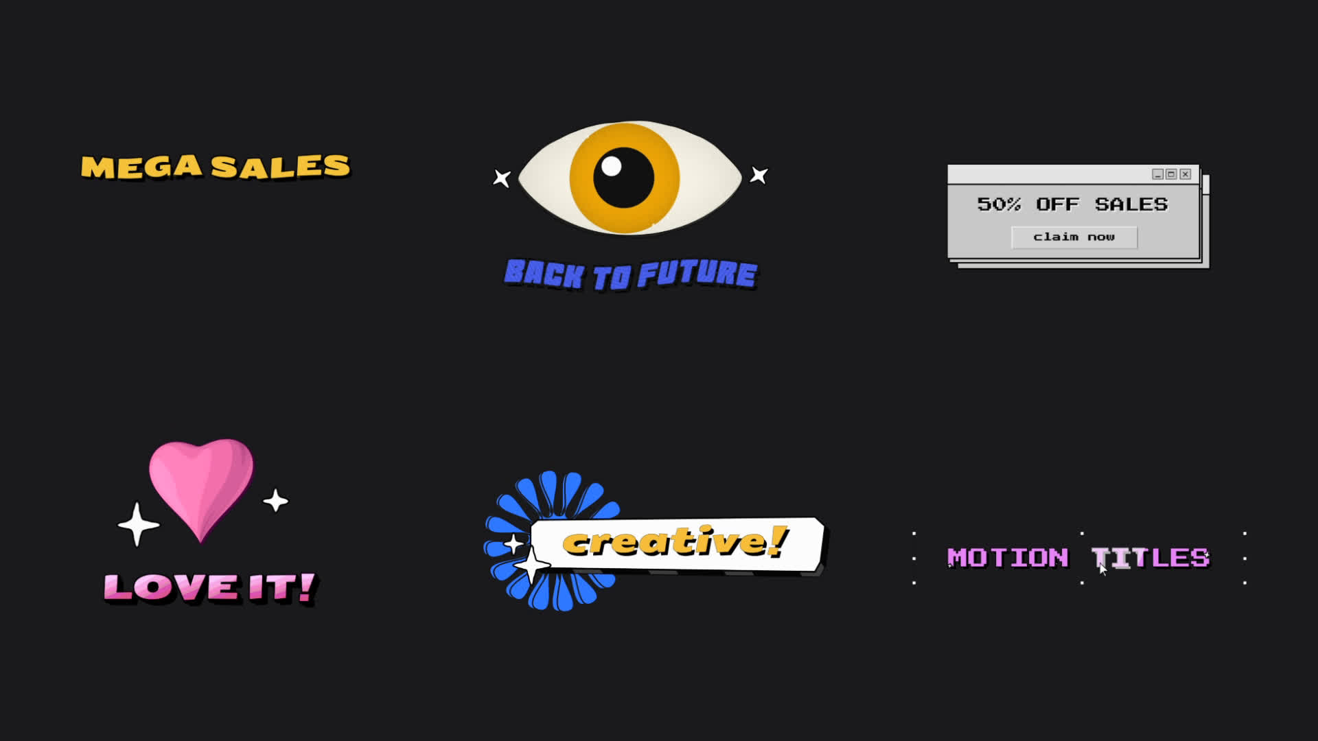 Retro Fun Titles Pack