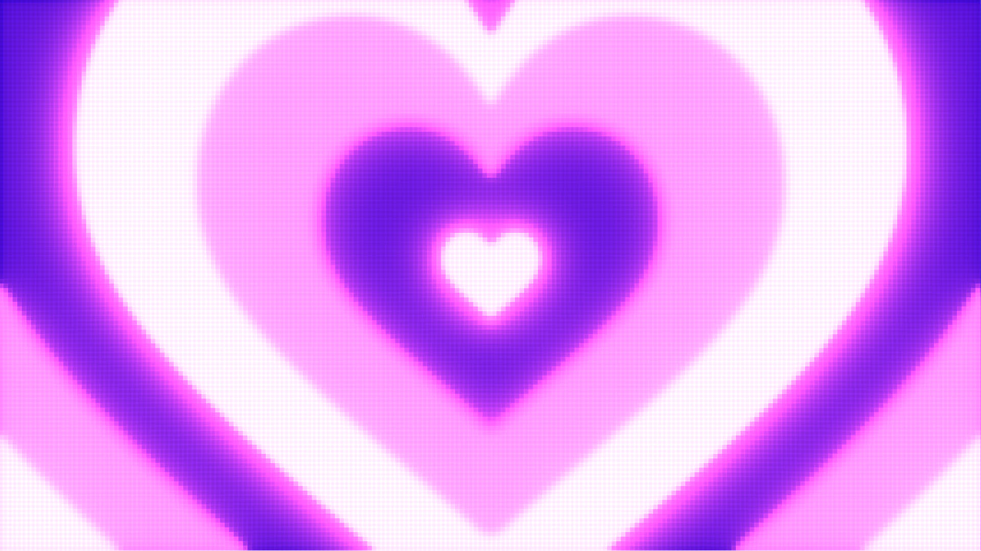 Retro Pixel Love Gradient Background