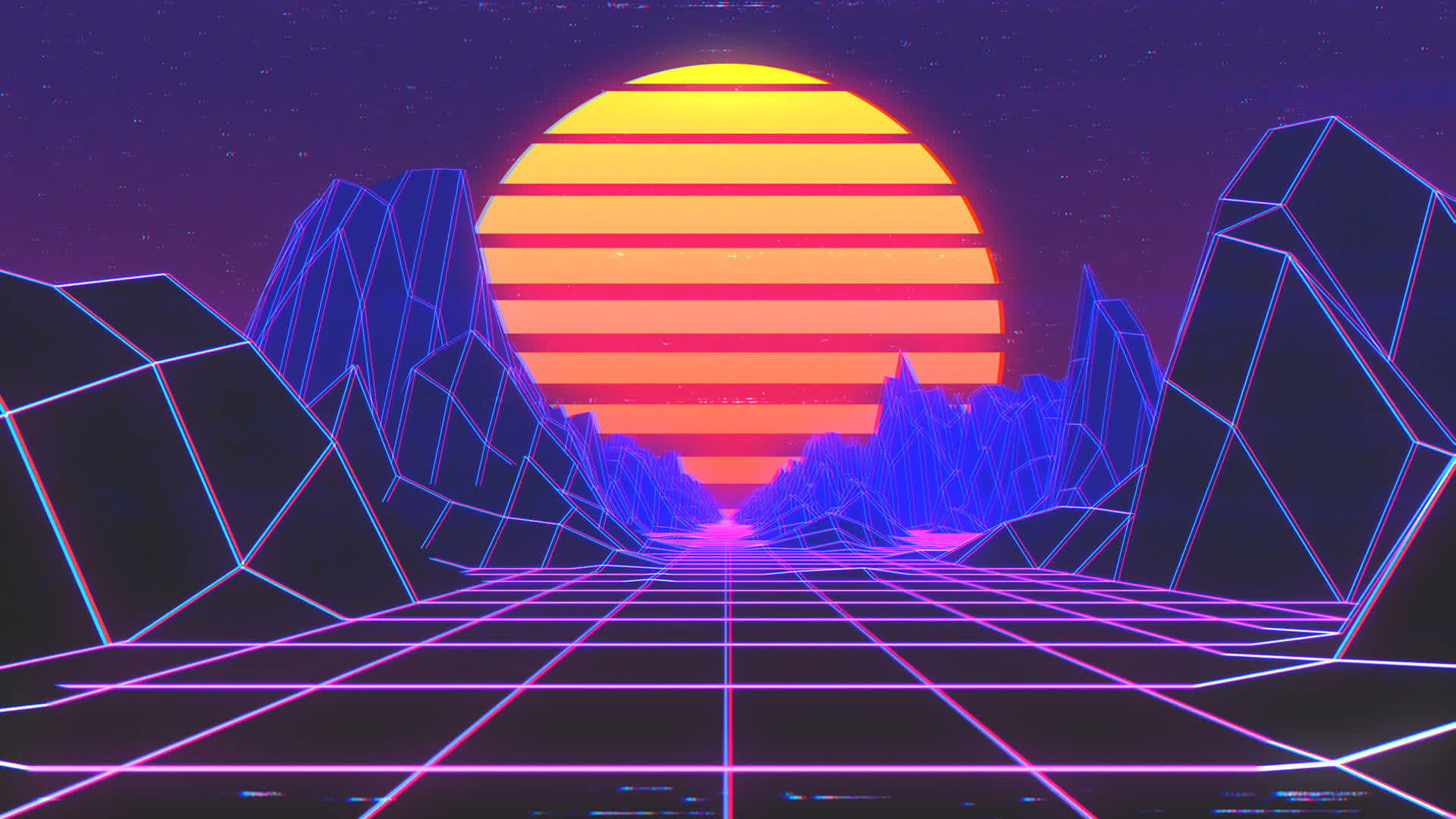 Retro Rocky Mountains