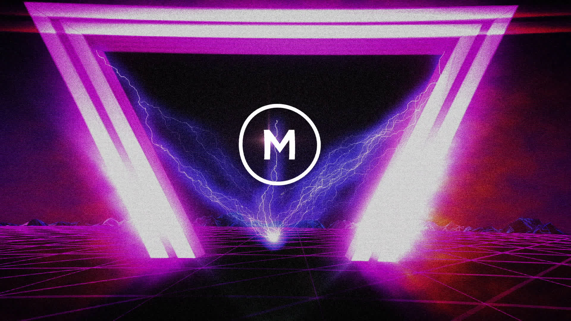 Retro Synthwave Logo Reveal