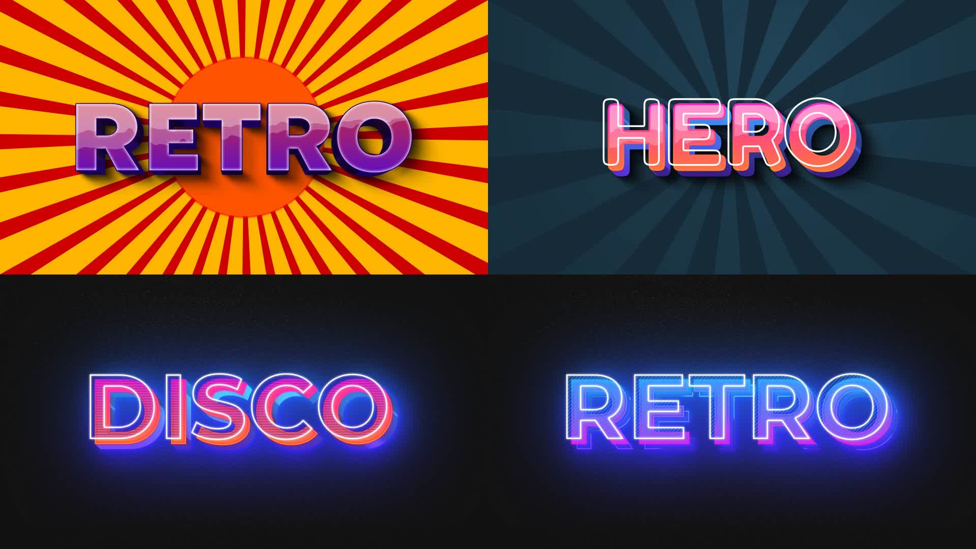 Retro Text Effect