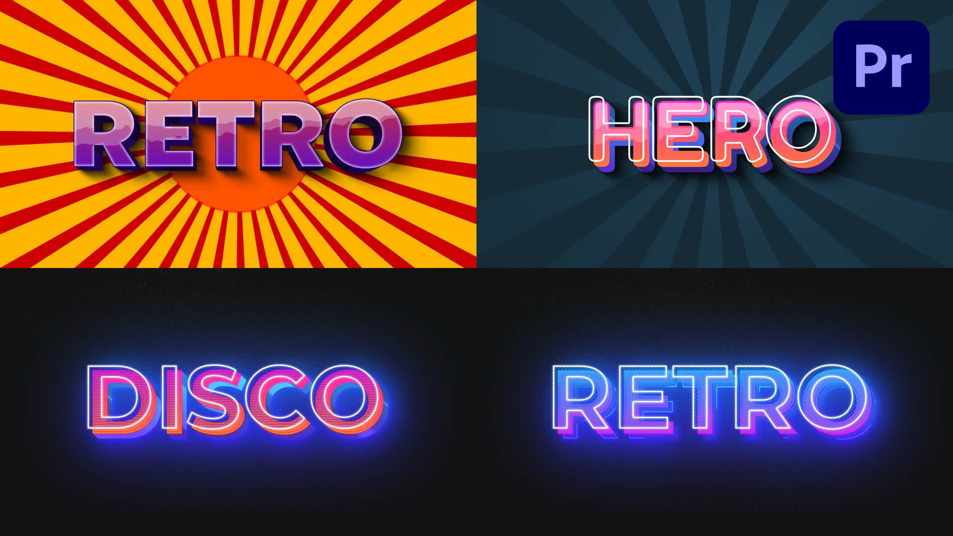 Retro Text Effect