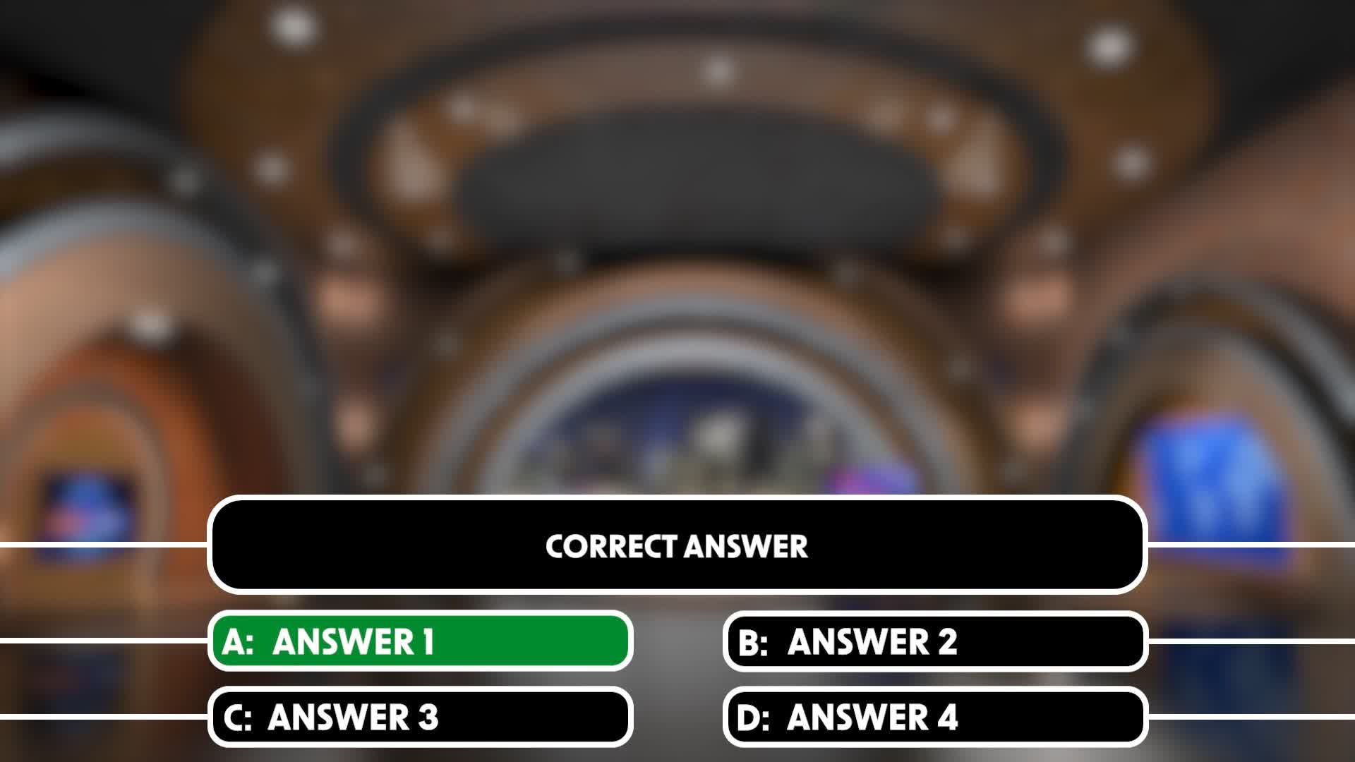 Gameshow Question Template