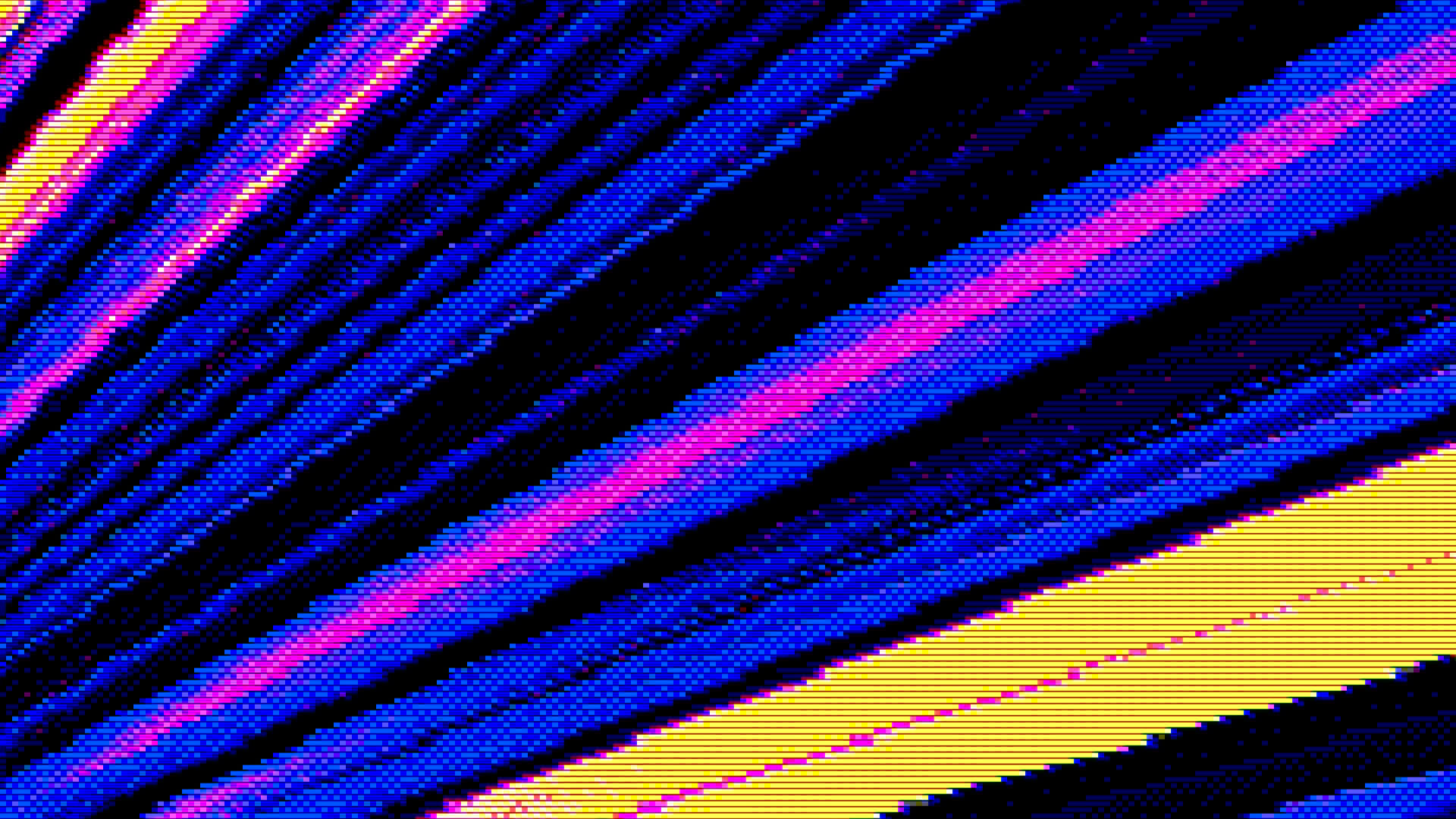 Retro Video Game Anime Speed Lines Blue