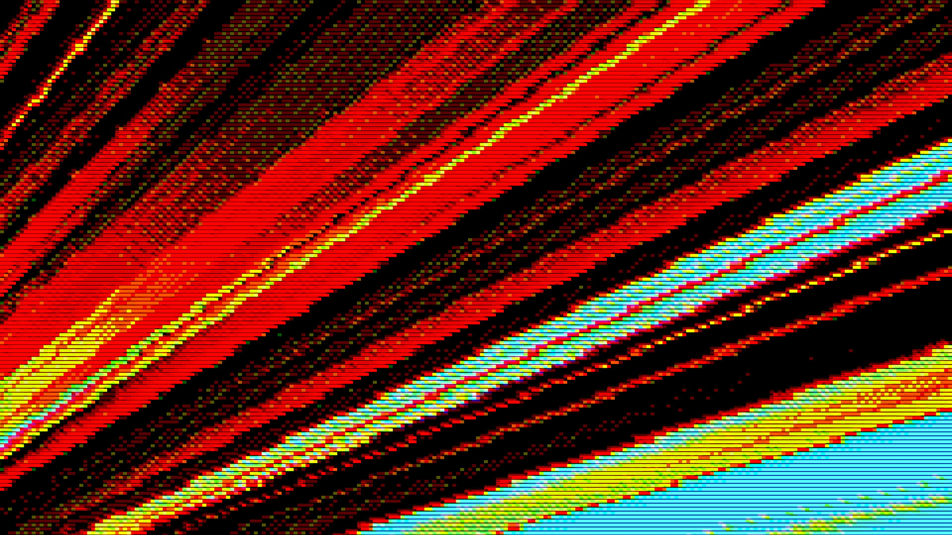 Retro Video Game Anime Speed Lines Red